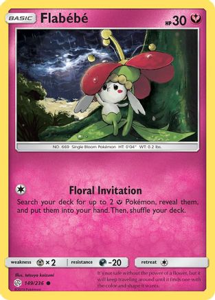 Flabebe - 149/236 149/236 - SM Cosmic Eclipse Reverse Holofoil