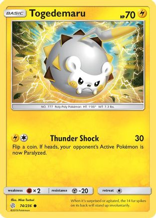 Togedemaru - 74/236 74/236 - SM Cosmic Eclipse