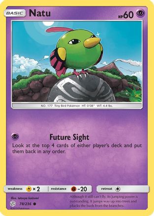 Natu 78/236 - SM Cosmic Eclipse Reverse Holofoil