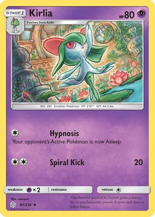 Kirlia 81/236 - SM Cosmic Eclipse Reverse Holofoil