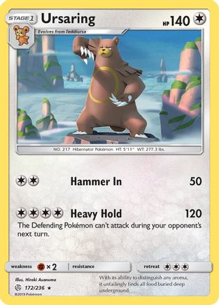 Ursaring/236 - SM Cosmic Eclipse Reverse Holofoil