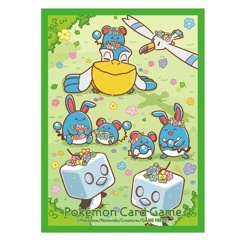 Pokémon Center Japan Official Sleeves: Floral Crown & Marill Sleeves