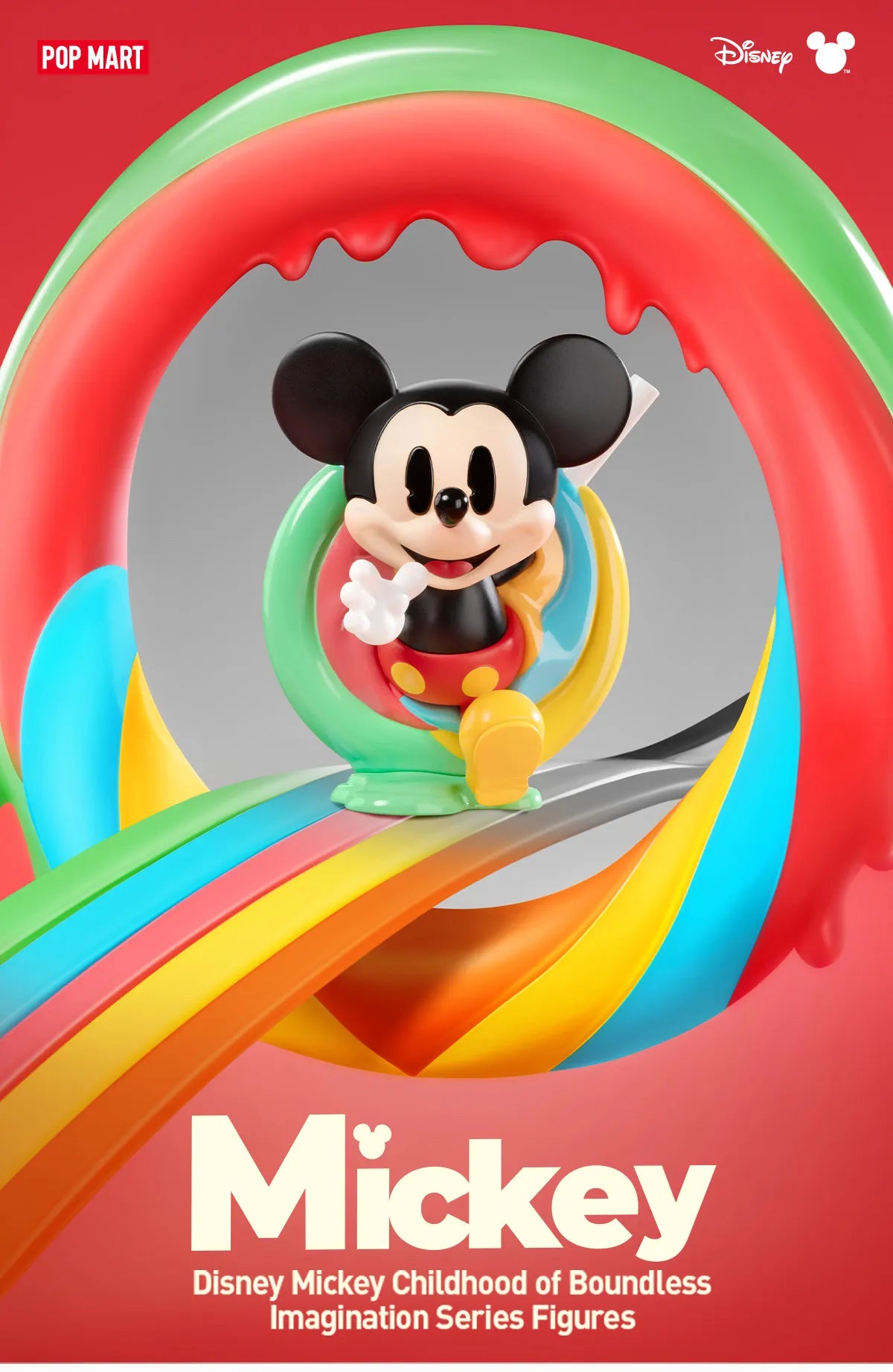 【新品未開封】POPMART Disney Mickey 1BOX Pop Mart Disney - Mickey Childhood of Boundless Imagination Series