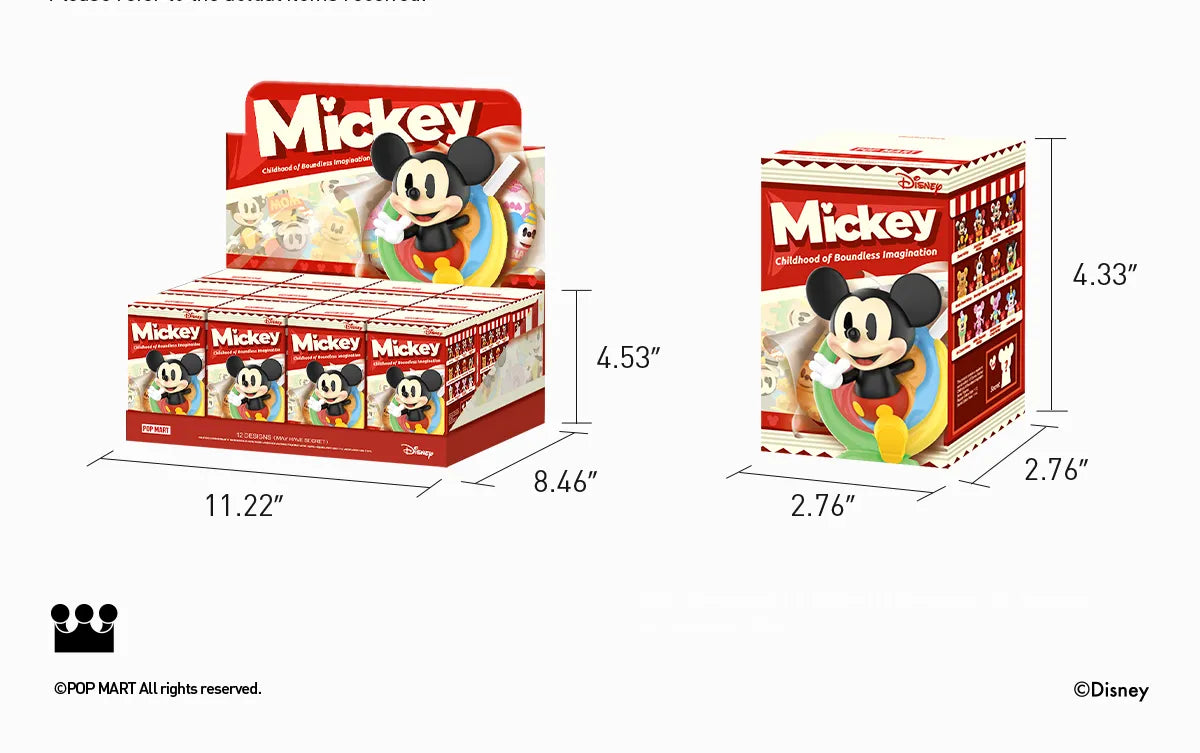 Pop Mart Disney - Mickey Childhood of Boundless Imagination Series Figures Blind Box (1 Random Box)