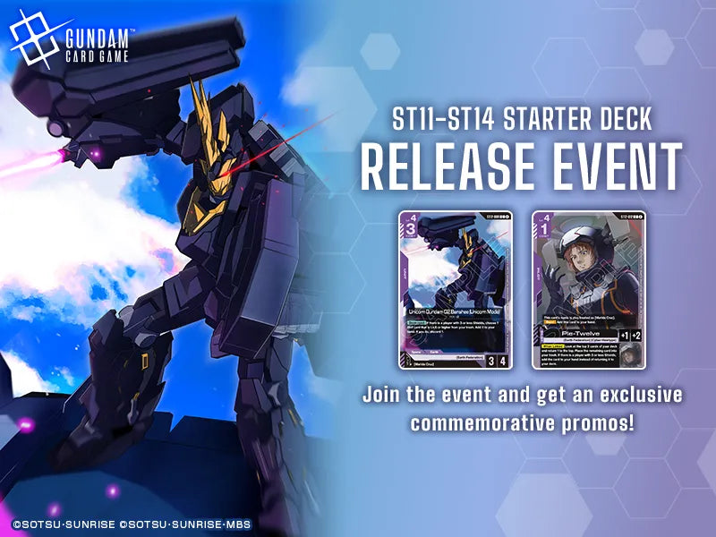 Gundam Card Game ST11-14 Release Event (Sept 26th @1:00PM)