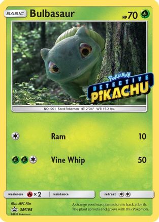 Bulbasaur - SM198 (Detective Pikachu Stamped)/248 - SM Promos Holofoil