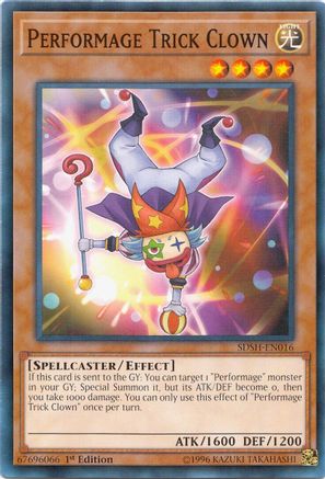 Performage Trick Clown (SDSH-EN016) - Structure Deck: Shaddoll Showdown 1st Edition