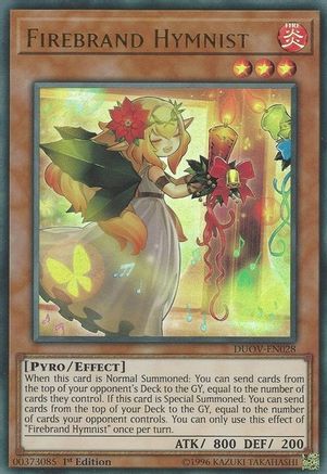 Firebrand Hymnist (DUOV-EN028) - Duel Overload 1st Edition