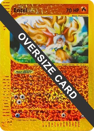 Entei - 5/12 (Box Topper) - Jumbo Cards Reverse Holofoil