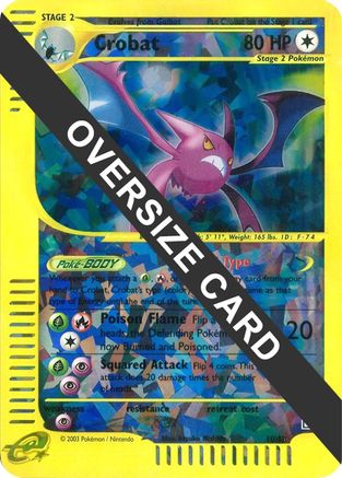 Crobat - 10/12 (Box Topper) - Jumbo Cards Reverse Holofoil