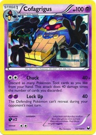 Cofagrigus - 52/108 (Cracked Ice Holo) - Deck Exclusives Holofoil