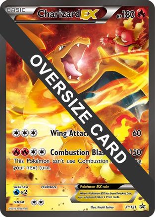 Charizard EX - XY121 (XY Black Star Promos) - Jumbo Cards Holofoil
