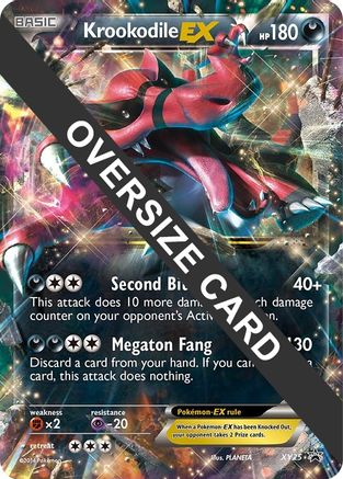 Krookodile EX - XY25 - Jumbo Cards Holofoil