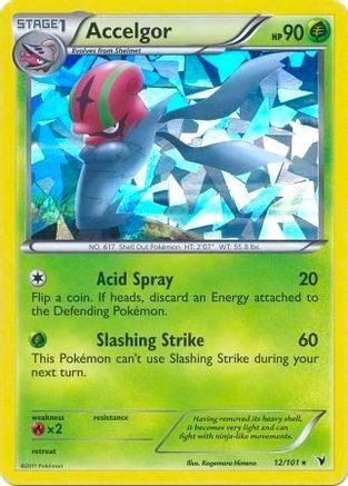Accelgor - 12/101 (Cracked Ice Holo) - Deck Exclusives Holofoil