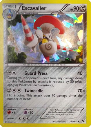 Escavalier - 80/101 (Cracked Ice Holo) - Deck Exclusives Holofoil