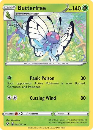 Butterfree 3/192 - SWSH02 Rebel Clash