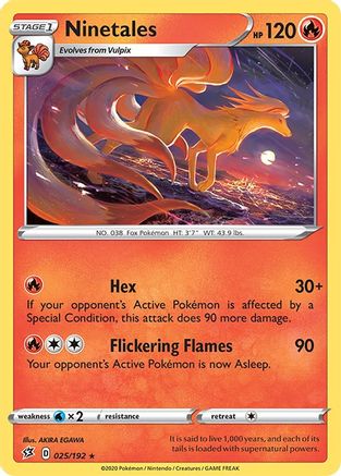 Ninetales 25/192 - SWSH02 Rebel Clash