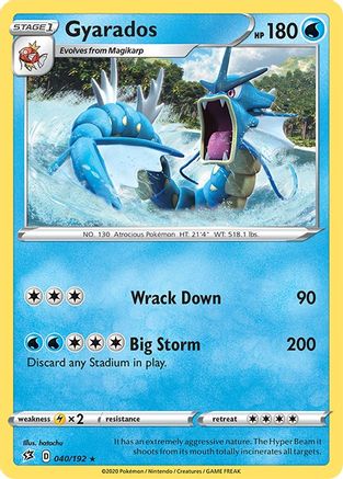Gyarados 40/192 - SWSH02 Rebel Clash