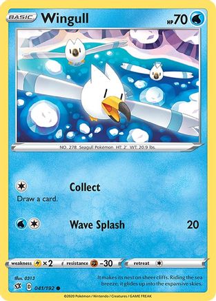 Wingull 41/192 - SWSH02 Rebel Clash Reverse Holofoil