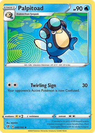 Palpitoad 45/192 - SWSH02 Rebel Clash Reverse Holofoil