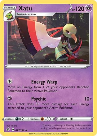 Xatu 77/192 - SWSH02 Rebel Clash Reverse Holofoil