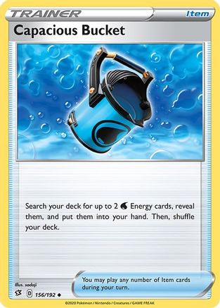 Capacious Bucket 156/192 - SWSH02 Rebel Clash Reverse Holofoil