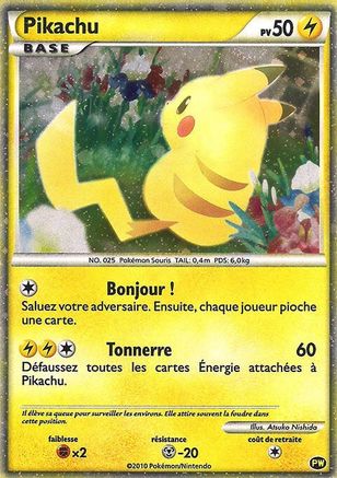Pikachu (French) PW - Pikachu World Collection Promos Holofoil