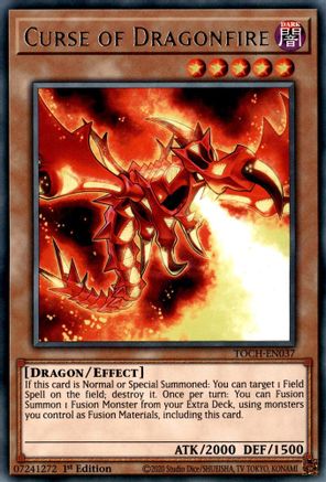 Curse of Dragonfire (TOCH-EN037) - Toon Chaos 1st Edition