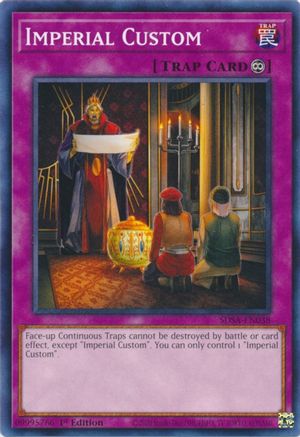 Imperial Custom (SDSA-EN038) - Structure Deck: Sacred Beasts 1st Edition