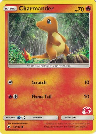 Charmander - 18/147 (#1 Charizard Stamped) - Battle Academy