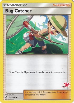 Bug Catcher - 189/236 (#47 Charizard Stamped) - Battle Academy