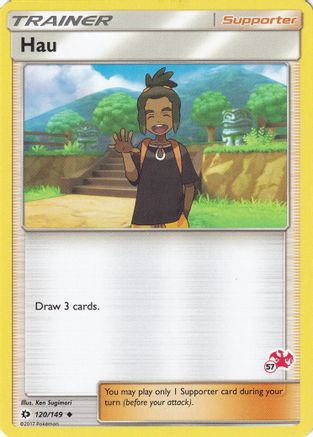 Hau - 120/149 (#57 Charizard Stamped) - Battle Academy