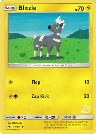 Blitzle - 81/214 (#1 Pikachu Stamped) - Battle Academy