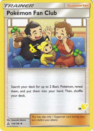 Pokemon Fan Club - 133/156 (#28 Pikachu Stamped) - Battle Academy