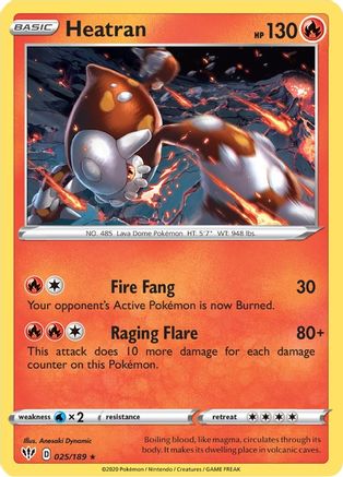 Heatran 25/189 - SWSH03 Darkness Ablaze