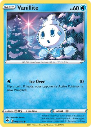 Vanillite 45/189 - SWSH03 Darkness Ablaze