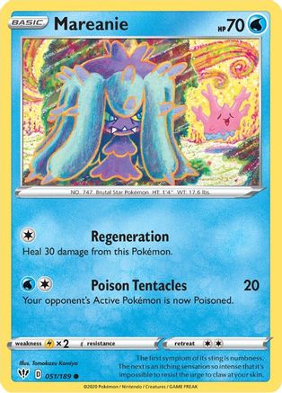 Mareanie 51/189 - SWSH03 Darkness Ablaze
