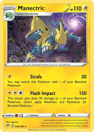 Manectric 59/189 - SWSH03 Darkness Ablaze Reverse Holofoil