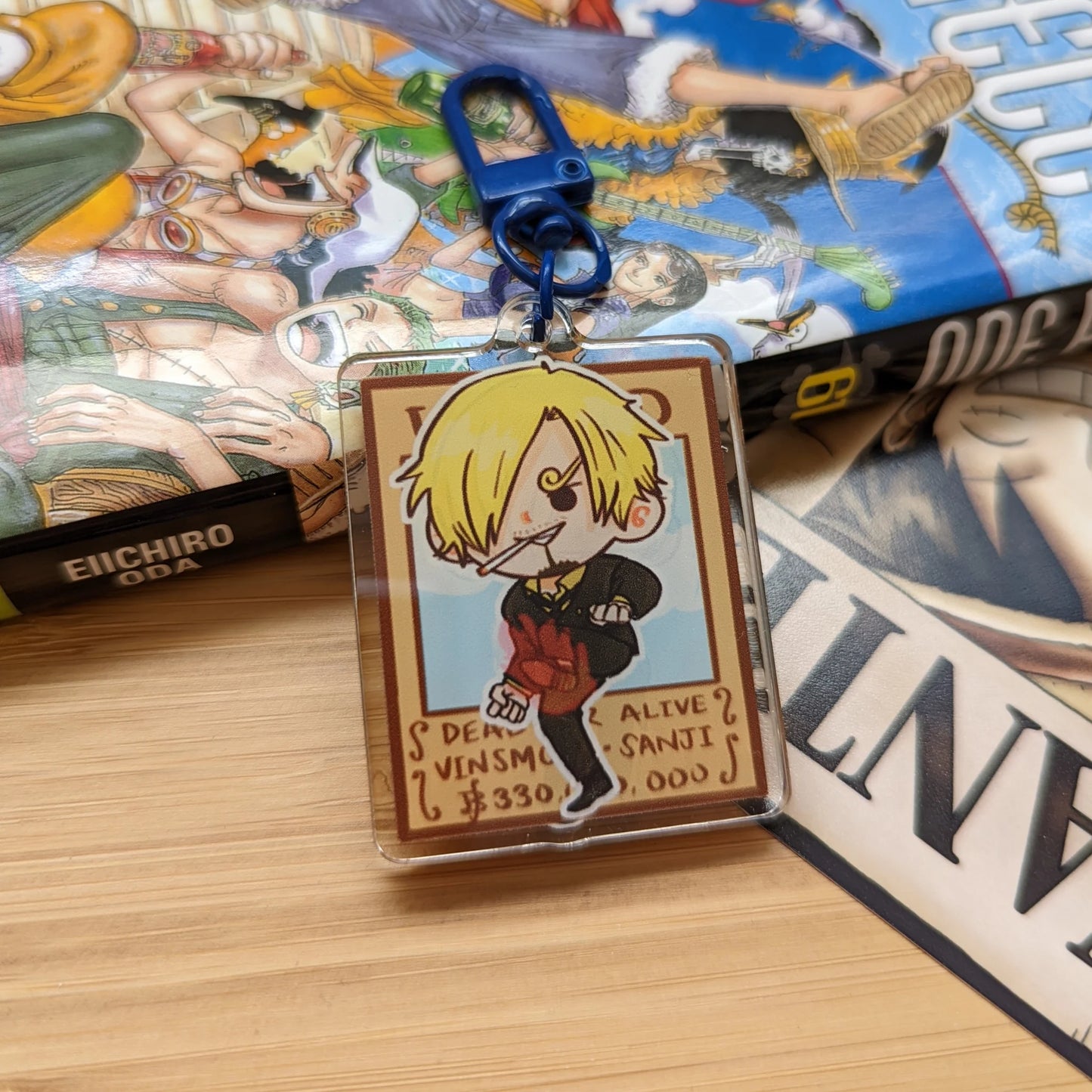 Sanji Acrylic Keychain (Pixelized Panda)