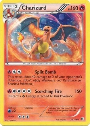 Charizard - 20/149 (Cosmos Holo) - Blister Exclusives Holofoil