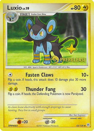 Luxio - 52/130 (Prerelease) - Nintendo Promos