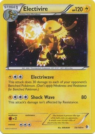 Electivire - 54/149 (Cosmos Holo) - Blister Exclusives Holofoil