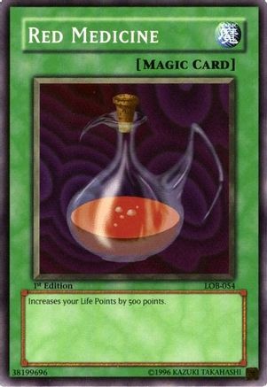 Red Medicine (LOB-054) - The Legend of Blue Eyes White Dragon 1st Edition