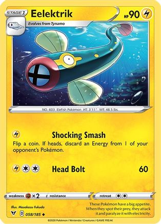 Eelektrik 58/185 - SWSH04 Vivid Voltage Reverse Holofoil
