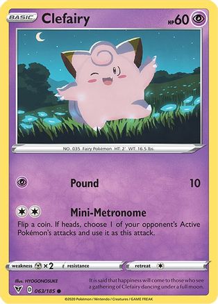 Clefairy 63/185 - SWSH04 Vivid Voltage
