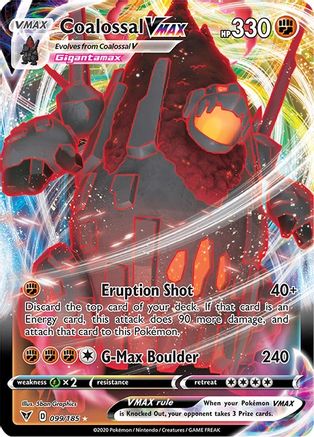 Coalossal VMAX 99/185 - SWSH04 Vivid Voltage Holofoil