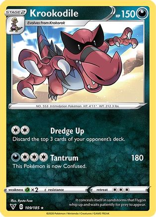 Krookodile 109/185 - SWSH04 Vivid Voltage