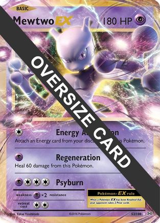 Mewtwo EX - 52/108 - Jumbo Cards Holofoil