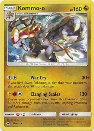 Kommo-o - 77/111 (Cracked Ice Holo) - Deck Exclusives Holofoil