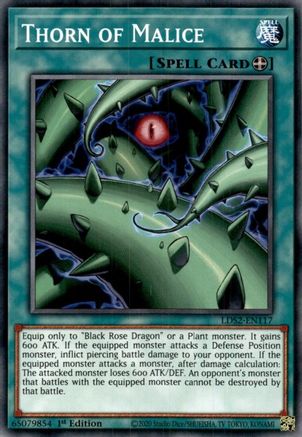 Thorn of Malice (LDS2-EN117) - Legendary Duelists: Season 2 1st Edition
